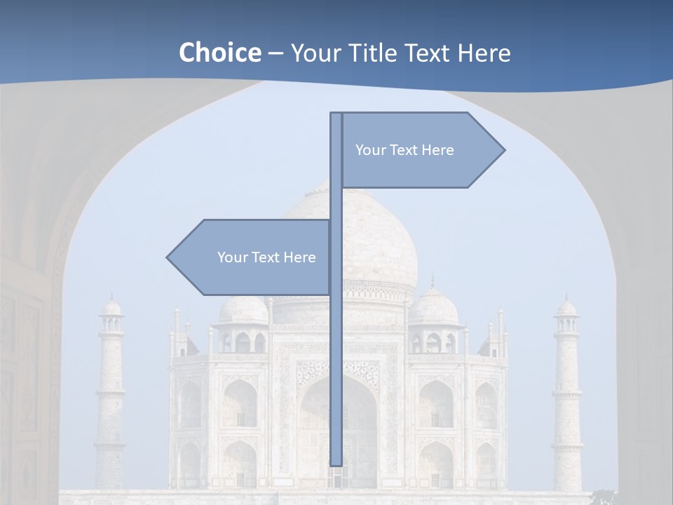 Taj Mahal (Agra, India) PowerPoint Template