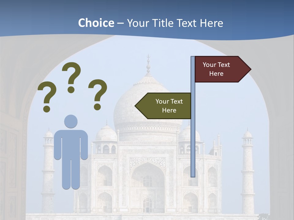 Taj Mahal (Agra, India) PowerPoint Template