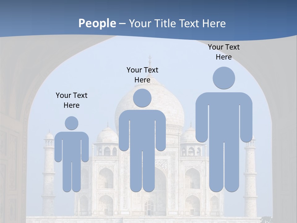 Taj Mahal (Agra, India) PowerPoint Template