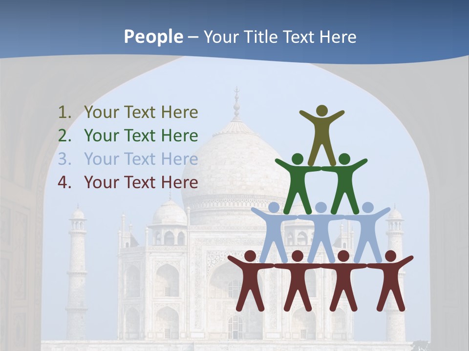 Taj Mahal (Agra, India) PowerPoint Template