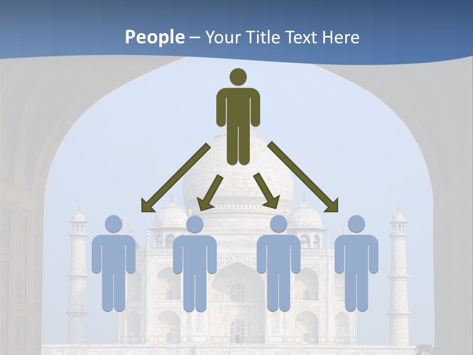 Taj Mahal (Agra, India) PowerPoint Template