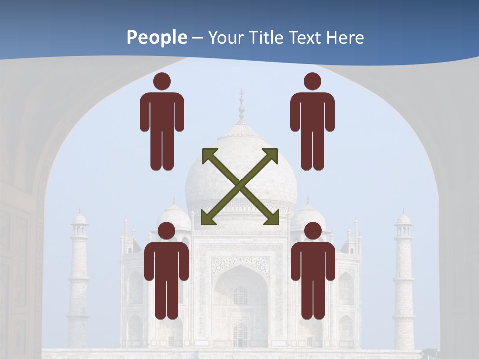 Taj Mahal (Agra, India) PowerPoint Template