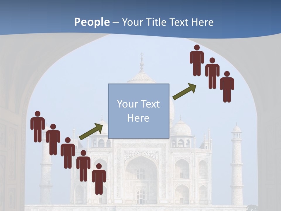 Taj Mahal (Agra, India) PowerPoint Template