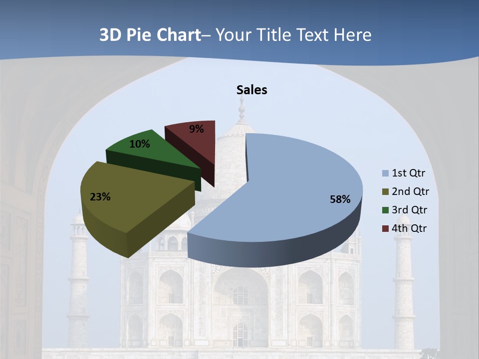 Taj Mahal (Agra, India) PowerPoint Template