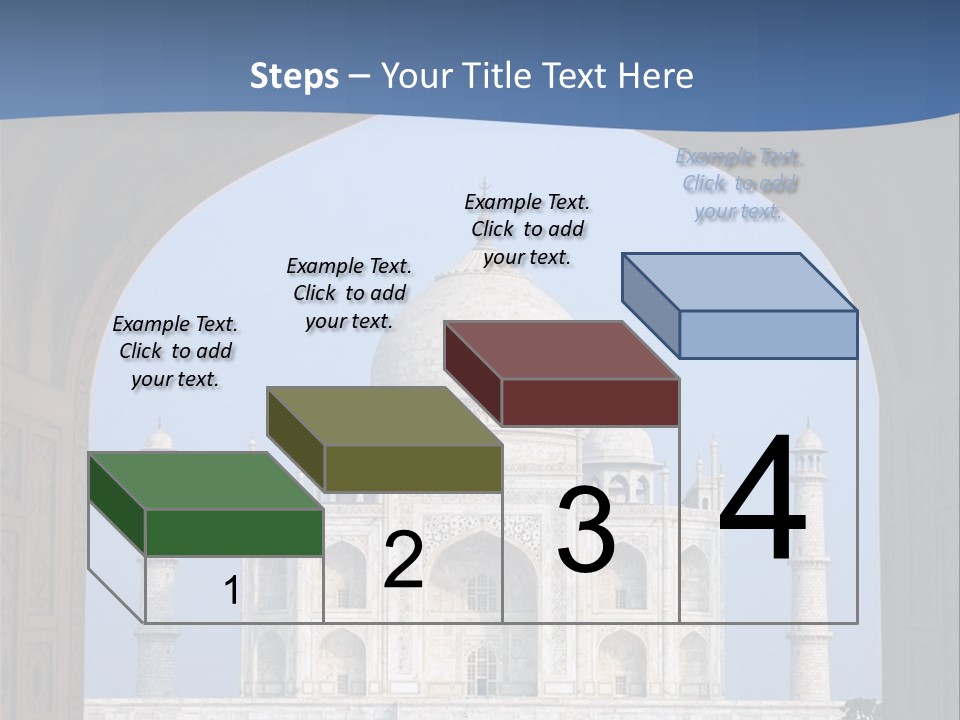 Taj Mahal (Agra, India) PowerPoint Template