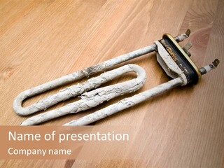 Limescale On The Heating Element For Washing Machine PowerPoint Template