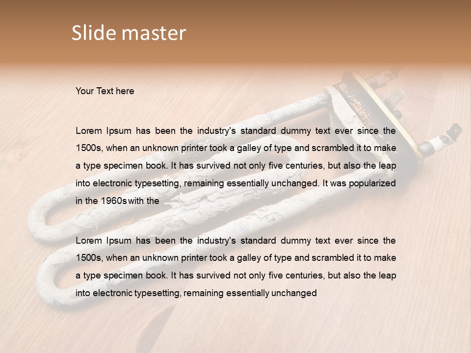Limescale On The Heating Element For Washing Machine PowerPoint Template
