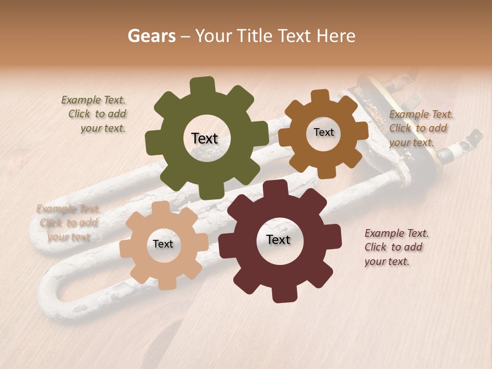 Limescale On The Heating Element For Washing Machine PowerPoint Template