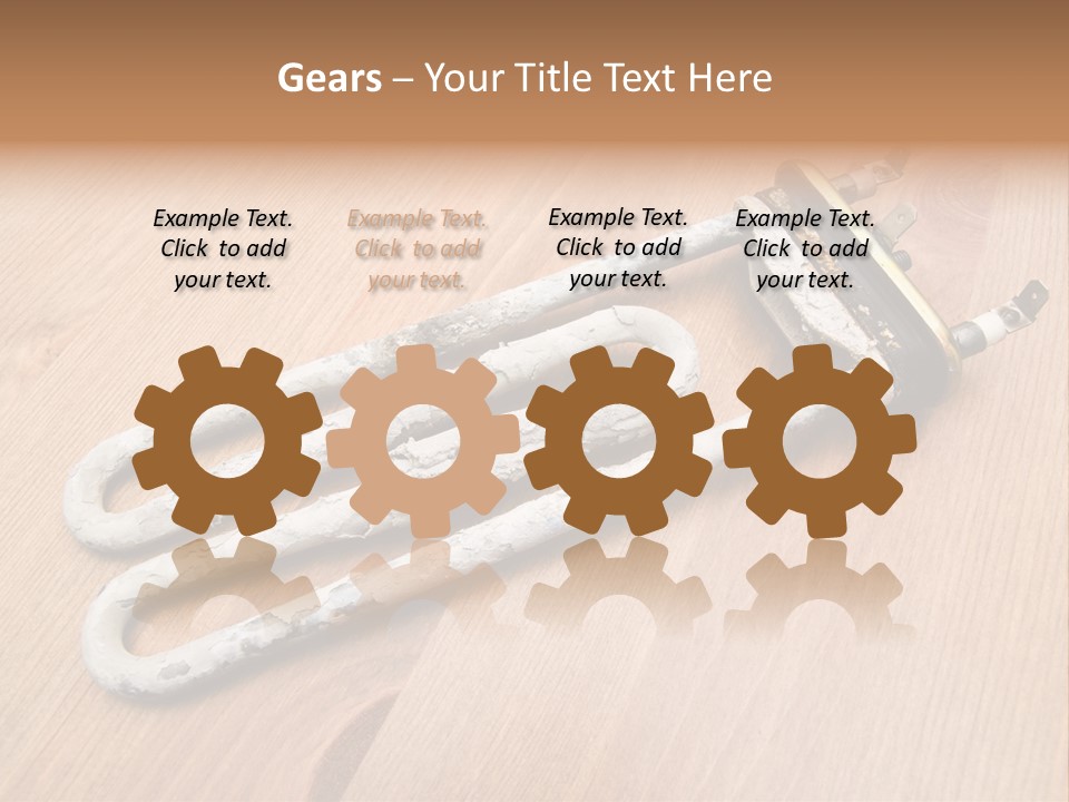 Limescale On The Heating Element For Washing Machine PowerPoint Template