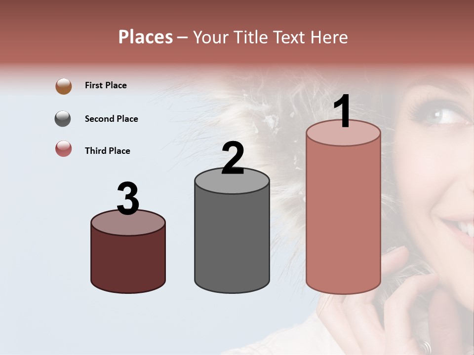 Beautiful Winter Woman PowerPoint Template