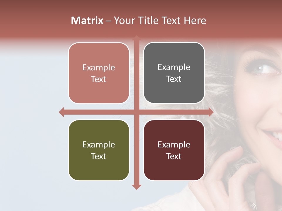 Beautiful Winter Woman PowerPoint Template