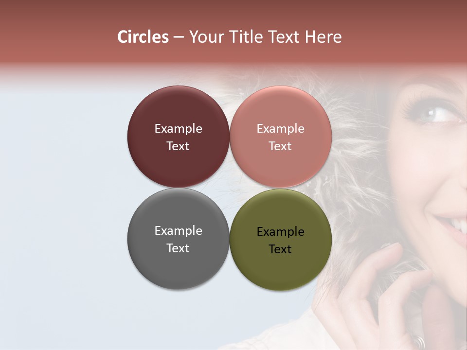 Beautiful Winter Woman PowerPoint Template