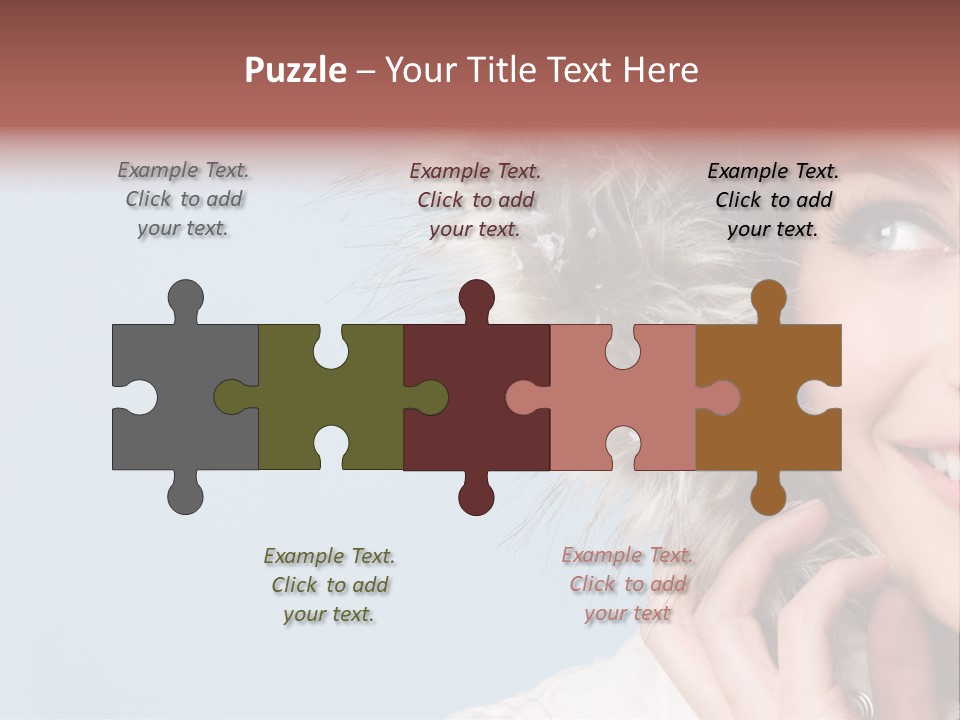 Beautiful Winter Woman PowerPoint Template