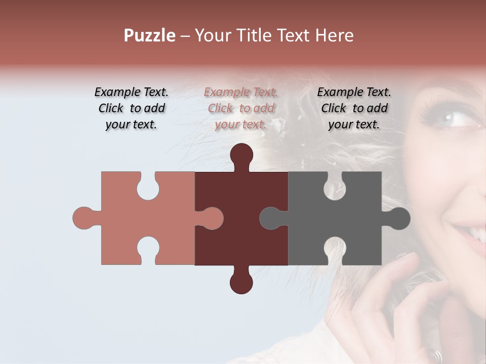 Beautiful Winter Woman PowerPoint Template