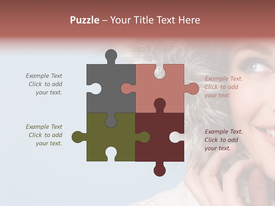 Beautiful Winter Woman PowerPoint Template