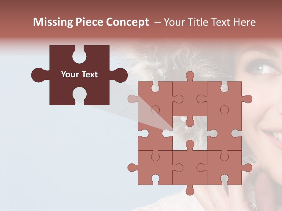 Beautiful Winter Woman PowerPoint Template