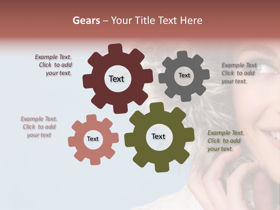 Beautiful Winter Woman PowerPoint Template