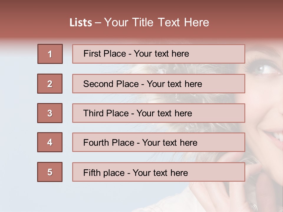 Beautiful Winter Woman PowerPoint Template