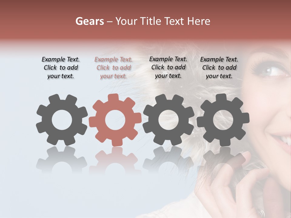 Beautiful Winter Woman PowerPoint Template