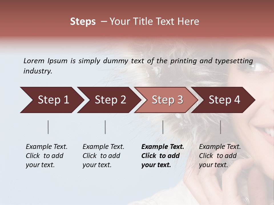 Beautiful Winter Woman PowerPoint Template