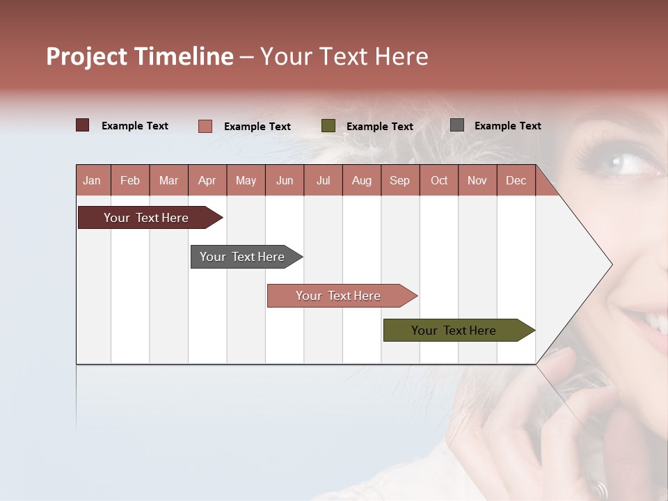 Beautiful Winter Woman PowerPoint Template
