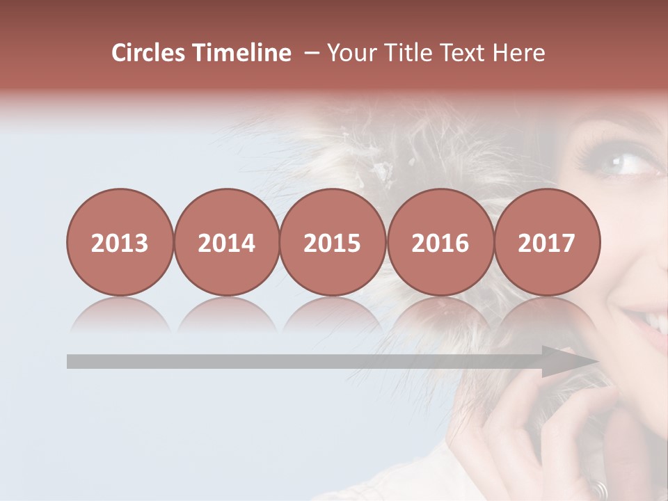 Beautiful Winter Woman PowerPoint Template