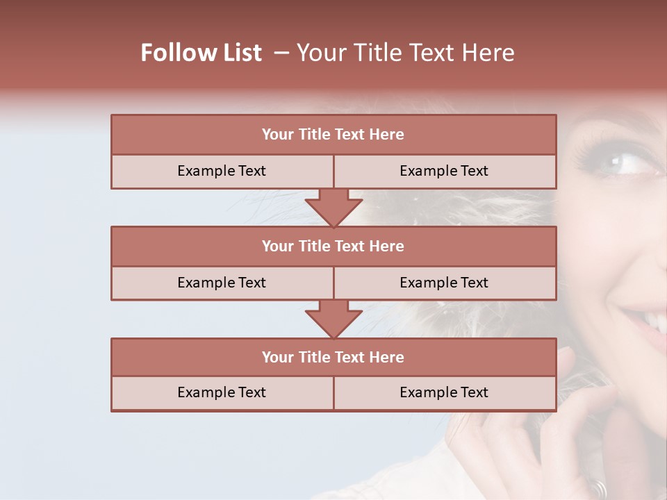 Beautiful Winter Woman PowerPoint Template