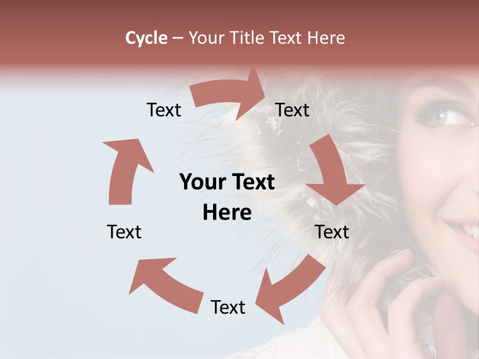 Beautiful Winter Woman PowerPoint Template