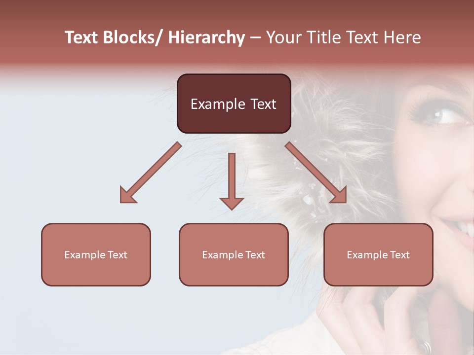 Beautiful Winter Woman PowerPoint Template