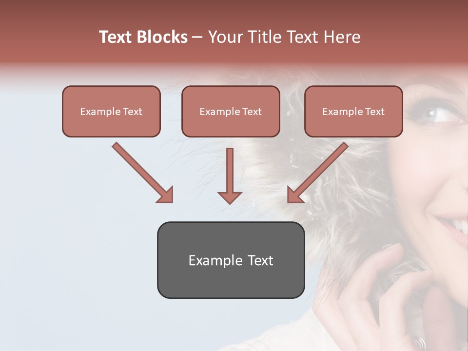 Beautiful Winter Woman PowerPoint Template