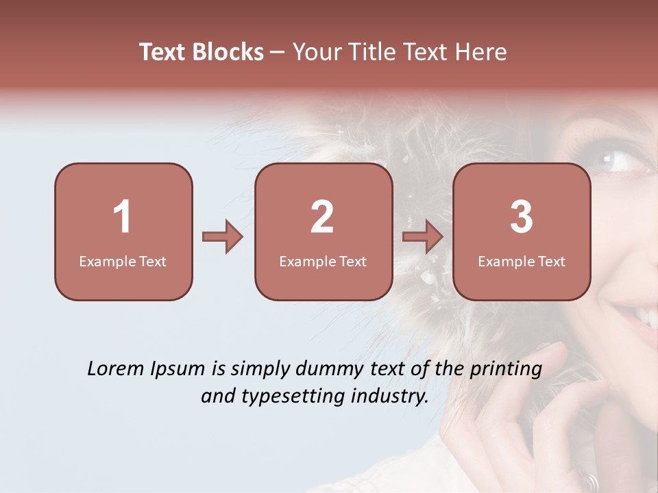 Beautiful Winter Woman PowerPoint Template