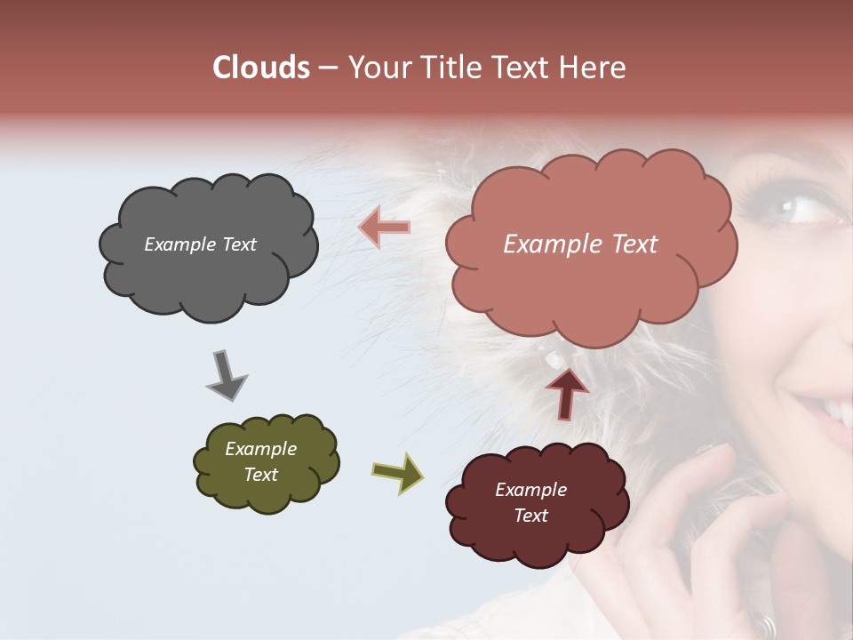 Beautiful Winter Woman PowerPoint Template