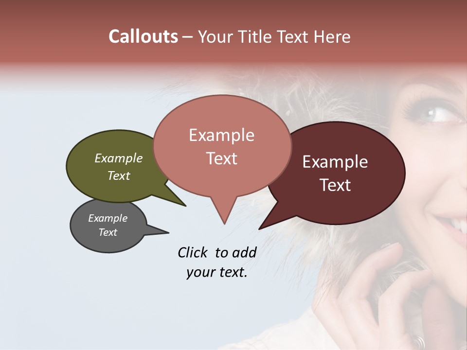 Beautiful Winter Woman PowerPoint Template