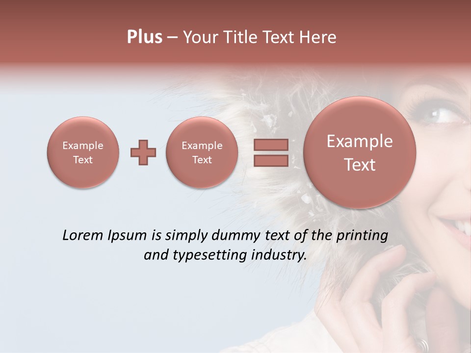 Beautiful Winter Woman PowerPoint Template