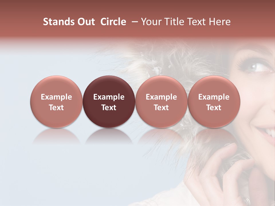 Beautiful Winter Woman PowerPoint Template