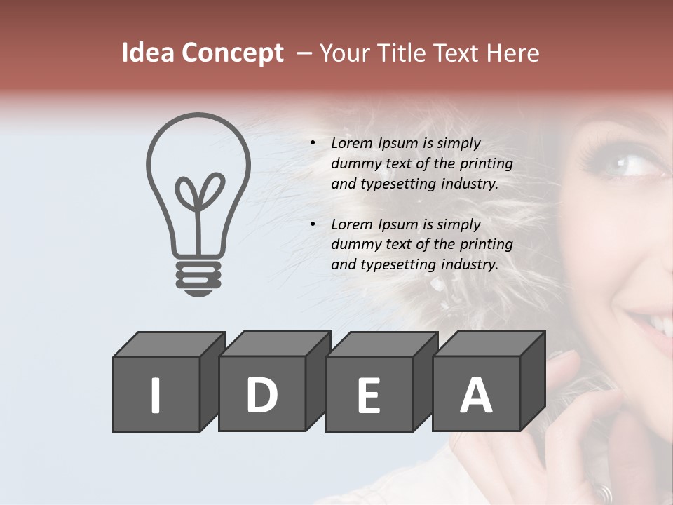 Beautiful Winter Woman PowerPoint Template