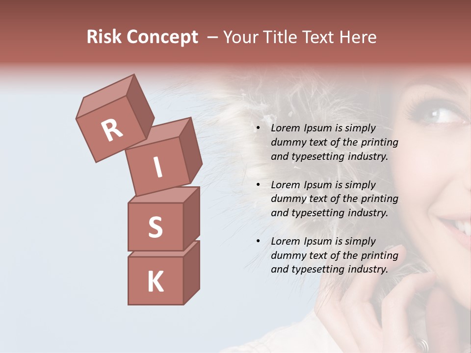 Beautiful Winter Woman PowerPoint Template