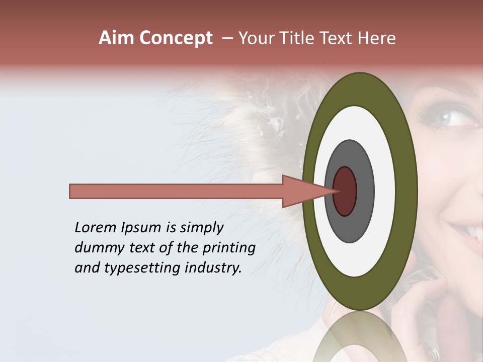 Beautiful Winter Woman PowerPoint Template