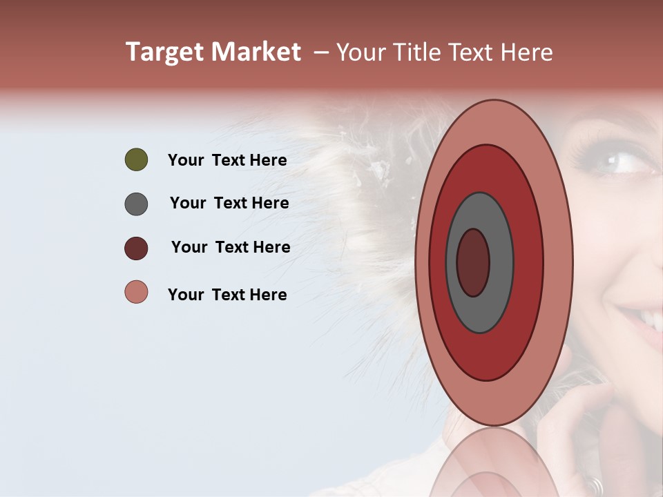 Beautiful Winter Woman PowerPoint Template