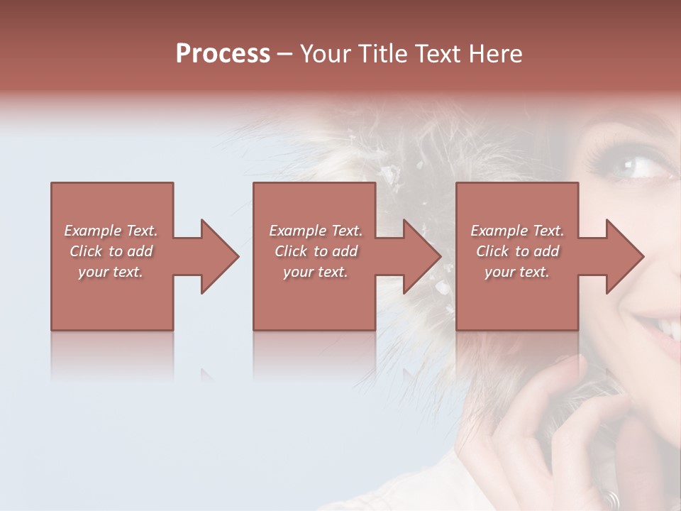 Beautiful Winter Woman PowerPoint Template