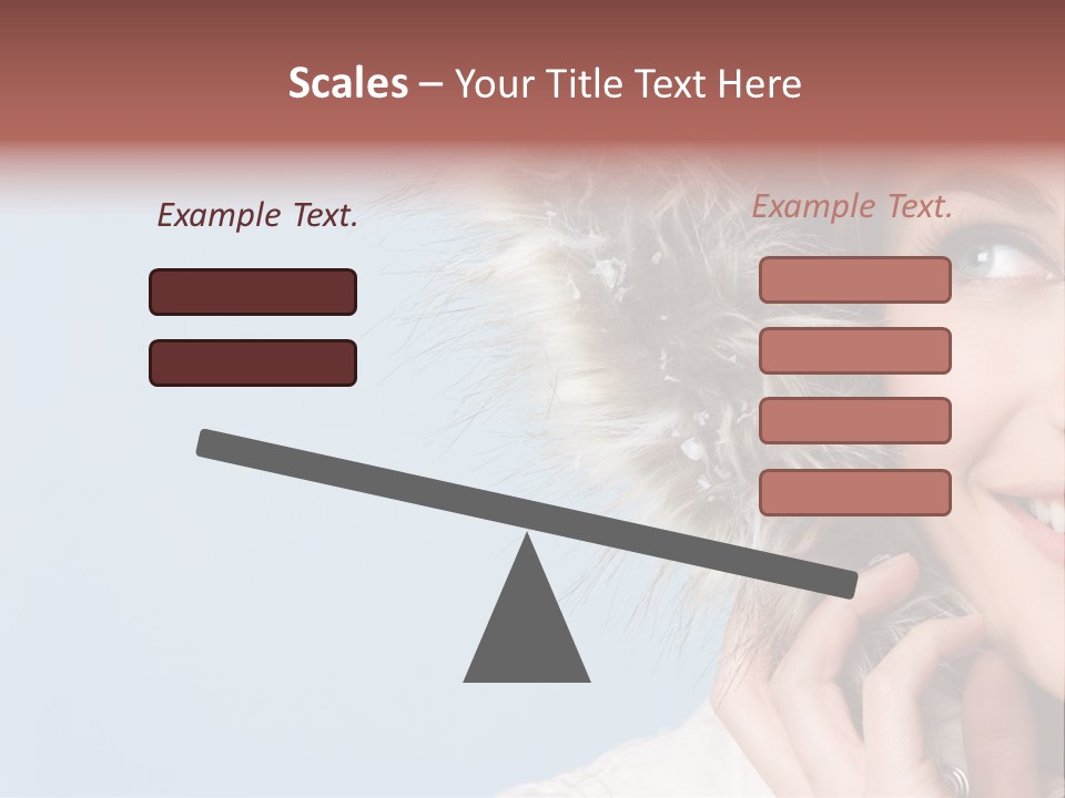 Beautiful Winter Woman PowerPoint Template