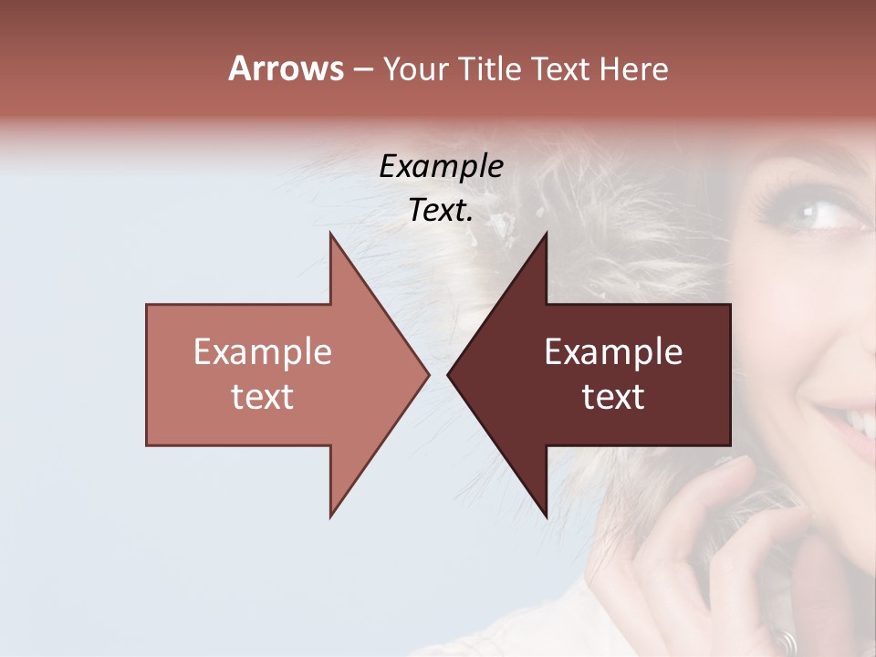 Beautiful Winter Woman PowerPoint Template