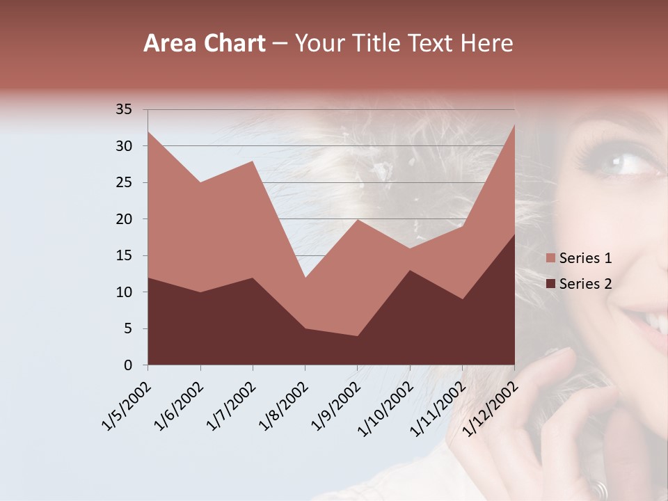 Beautiful Winter Woman PowerPoint Template