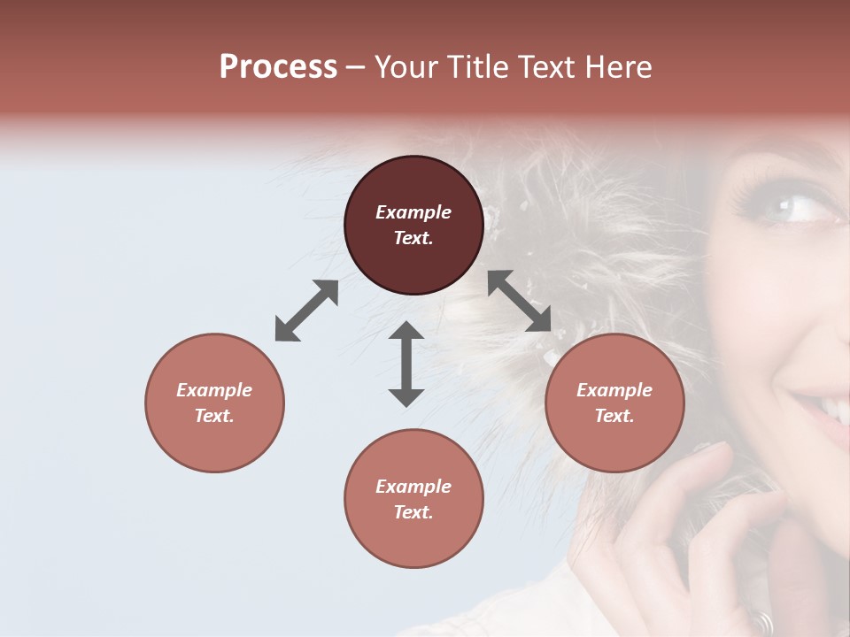 Beautiful Winter Woman PowerPoint Template