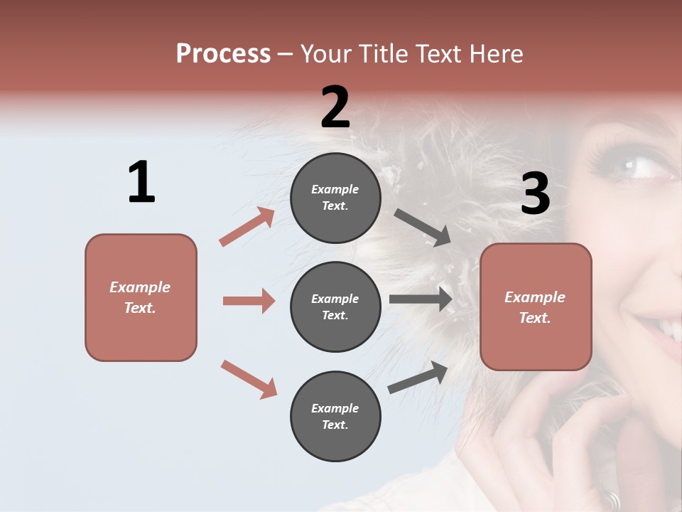 Beautiful Winter Woman PowerPoint Template