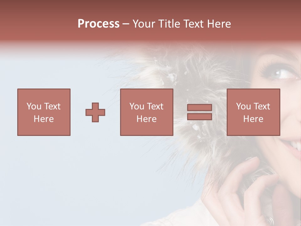 Beautiful Winter Woman PowerPoint Template