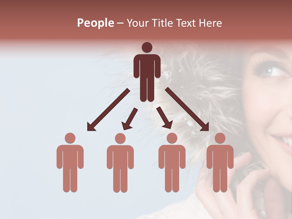 Beautiful Winter Woman PowerPoint Template