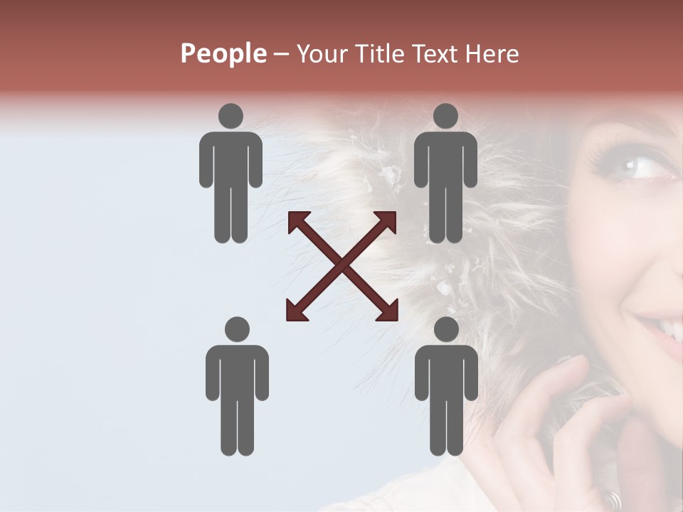 Beautiful Winter Woman PowerPoint Template