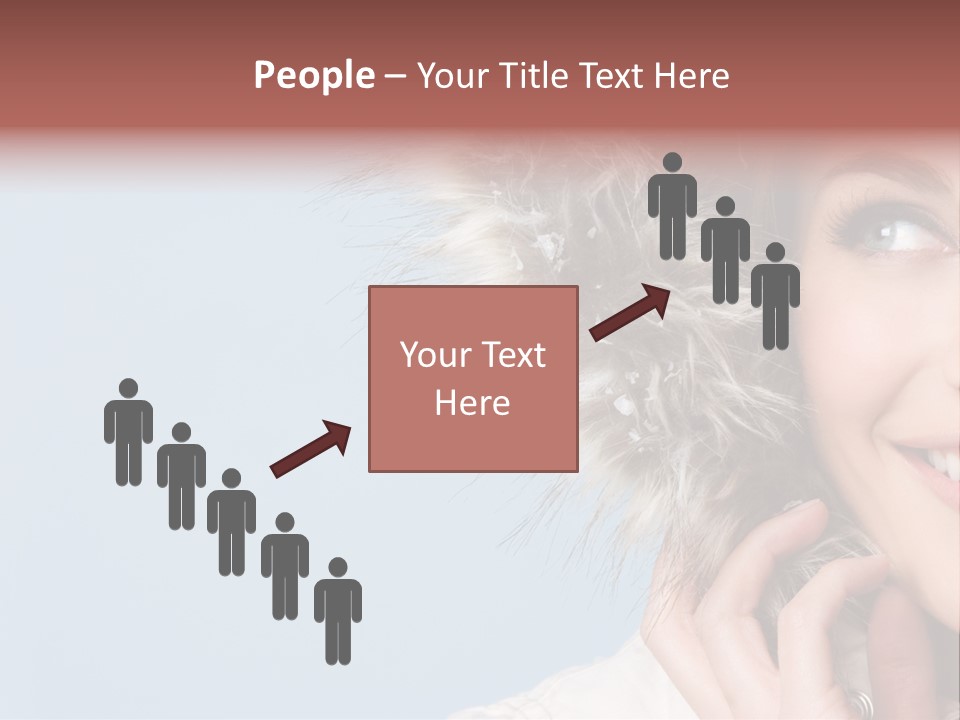 Beautiful Winter Woman PowerPoint Template