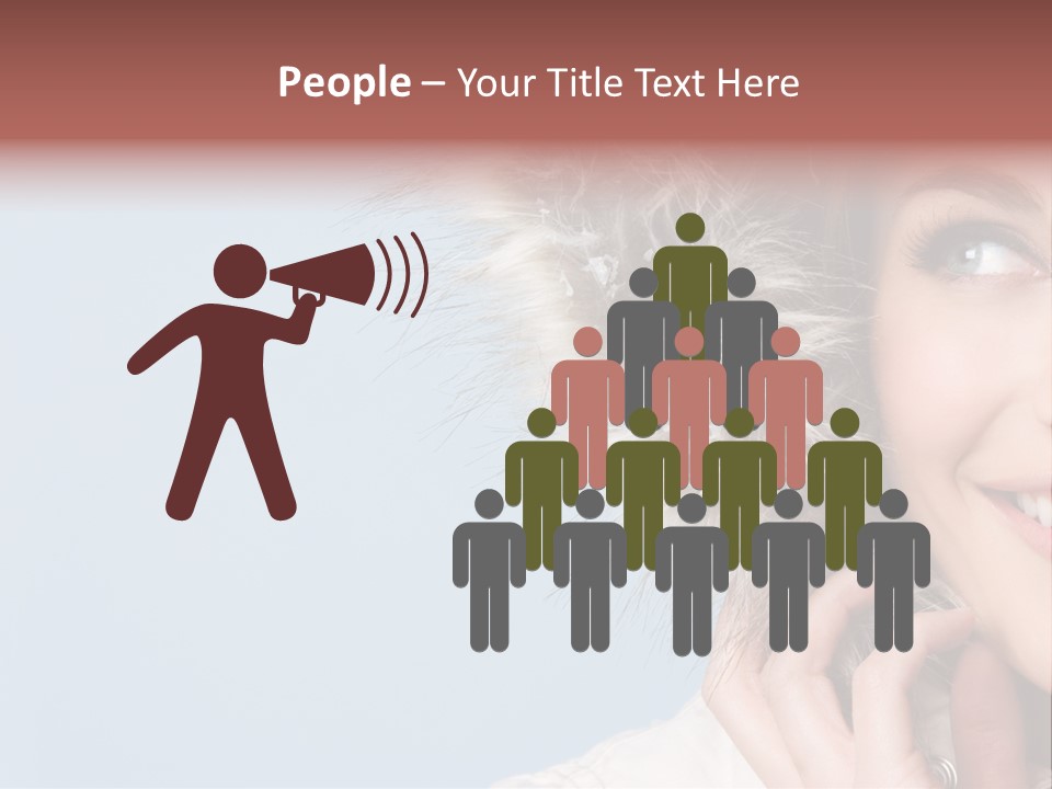 Beautiful Winter Woman PowerPoint Template